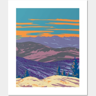 Sandwich Range in White Mountain National Forest New Hampshire USA WPA Art Poster Posters and Art